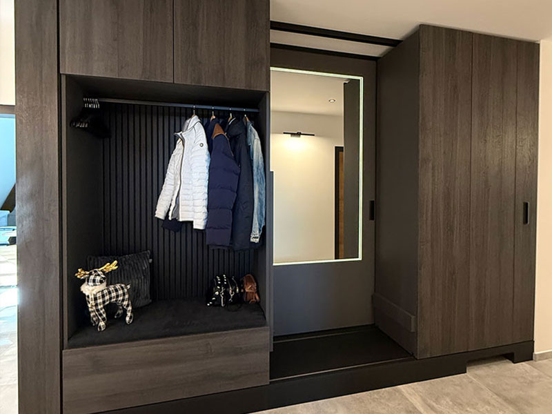 Garderobe als Stauraumwunder